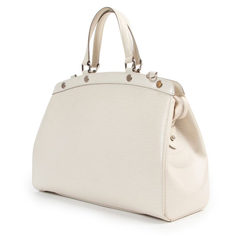 Louis Vuitton White Epi Leather Brea MM ○ Labellov ○ Buy and