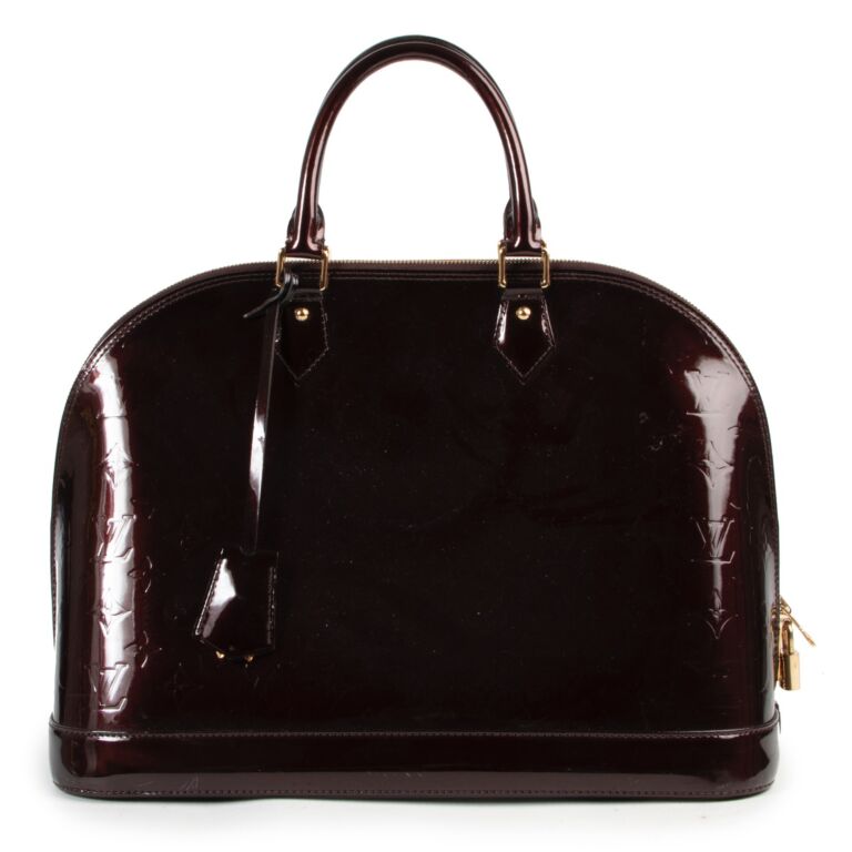 Louis Vuitton, Bags, New Louis Vuitton Alma Mm Monogram Vernis Bag