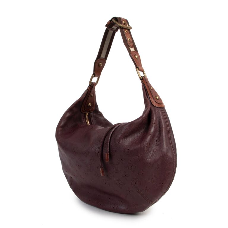 Louis Vuitton Purple Onatah Mahina Leather LV Monogram Vintage Shoulder Bag  BOX