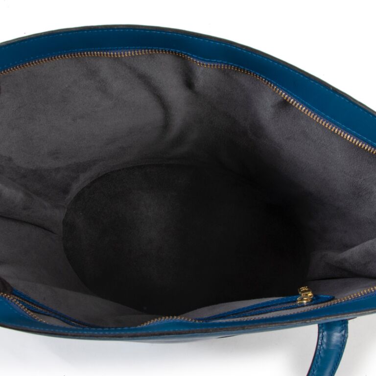 Louis Vuitton blue Epi Saint . Jacques leather , Luxury, Bags