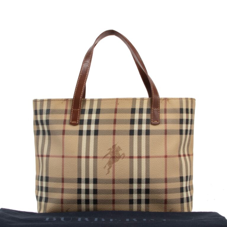 Burberry Monogram Canvas Top Handle Bag ○ Labellov ○ Buy and