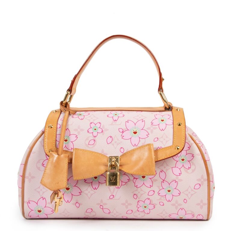 Cloth bag charm Louis Vuitton Pink in Cloth - 22889225