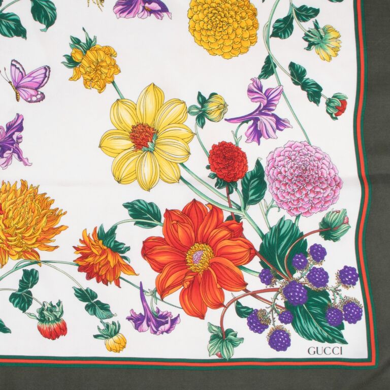 classic gucci silk scarf