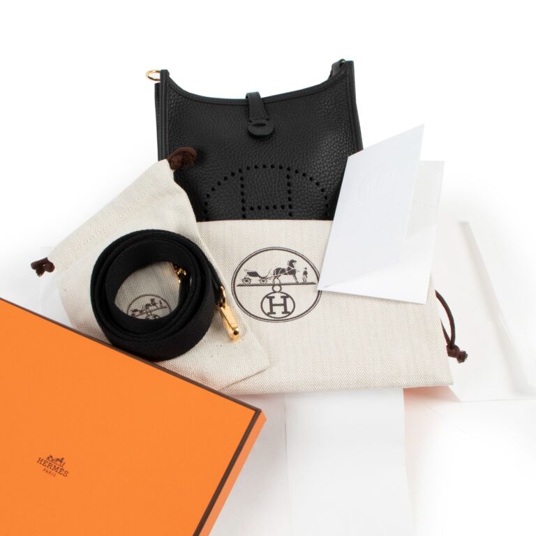 Hermès Evelyne 16 e Black Leather ref.278415 - Joli Closet