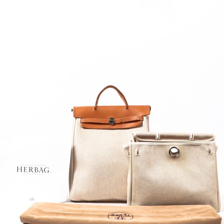Hermes Herbag Backpack Toile at 1stDibs  hermes toile, hermes toile bag, hermes  backpack