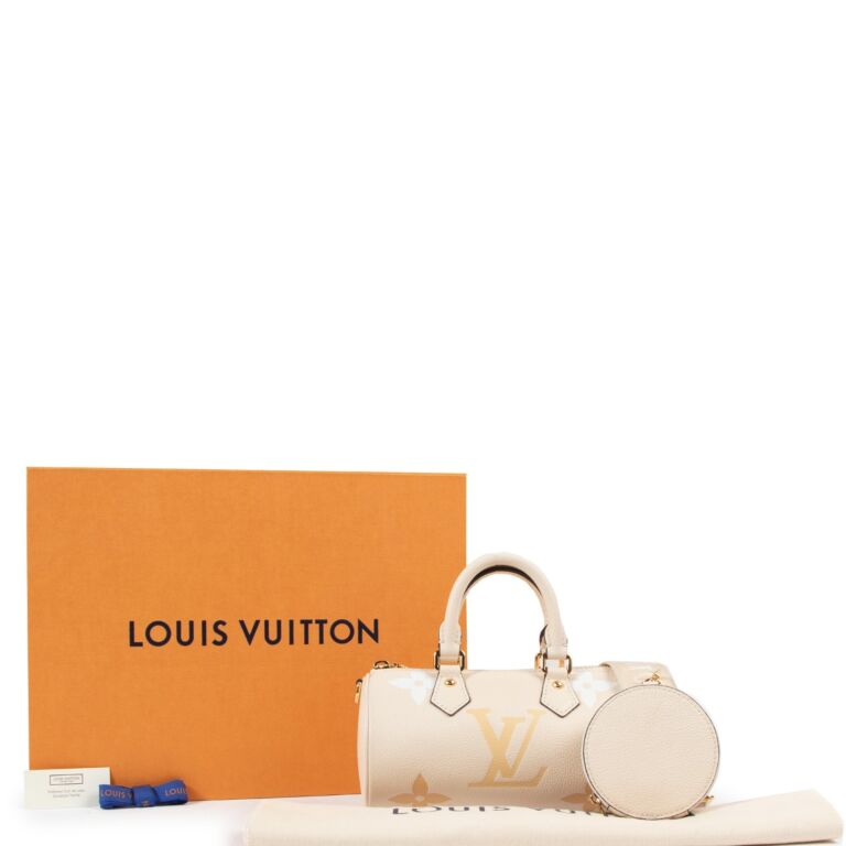 M45708 Louis Vuitton Summer 2021 Monogram Empreinte Papillon BB-Cream