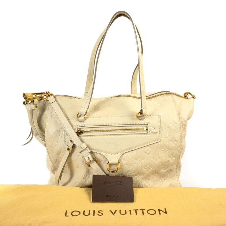 Lumineuse leather handbag Louis Vuitton Beige in Leather - 34862656