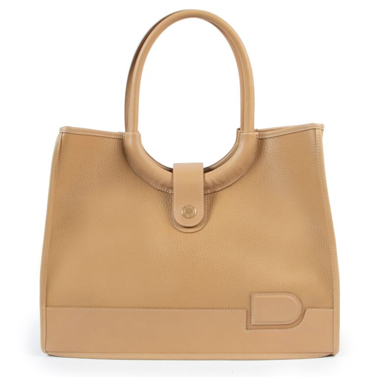 Delvaux Mirage Beige Canvas Shopper Bag ○ Labellov ○ Buy and