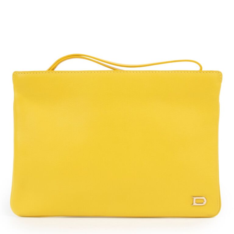Delvaux Tempète Yellow Micro Crossbody Bag ○ Labellov ○ Buy and