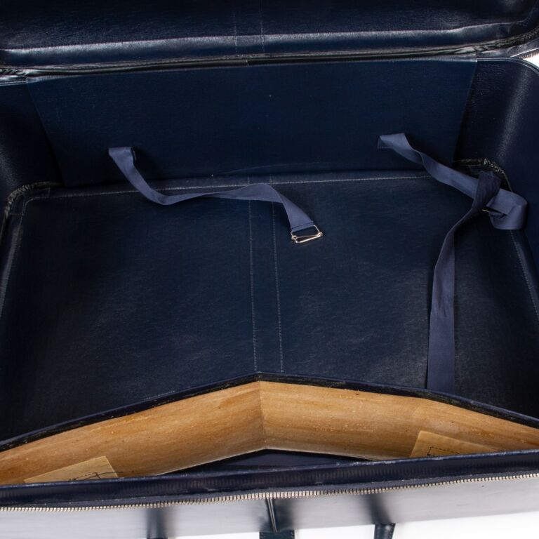 Christian Dior Navy Oblique Monogram Canvas Leather Luggage Tag – Seyvan