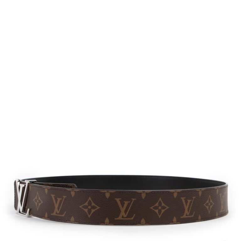 Louis Vuitton Black Monogram Canvas and Leather Angel Wing Belt 80