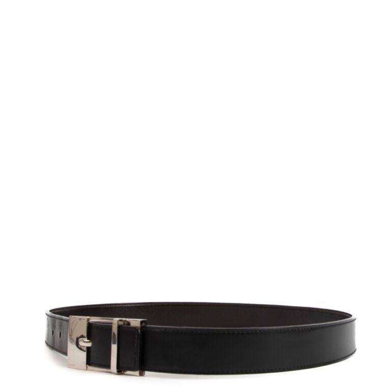 Louis Vuitton - Authenticated Belt - Leather Black for Men, Very Good Condition