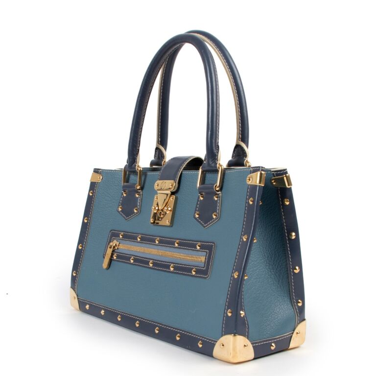 A Blue Suhali Leather Le Fabuleux Bag Louis Vuitton