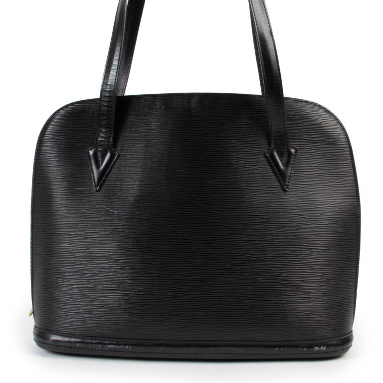 Louis Vuitton Lussac Epi Leather Double Top Handle Bag on SALE