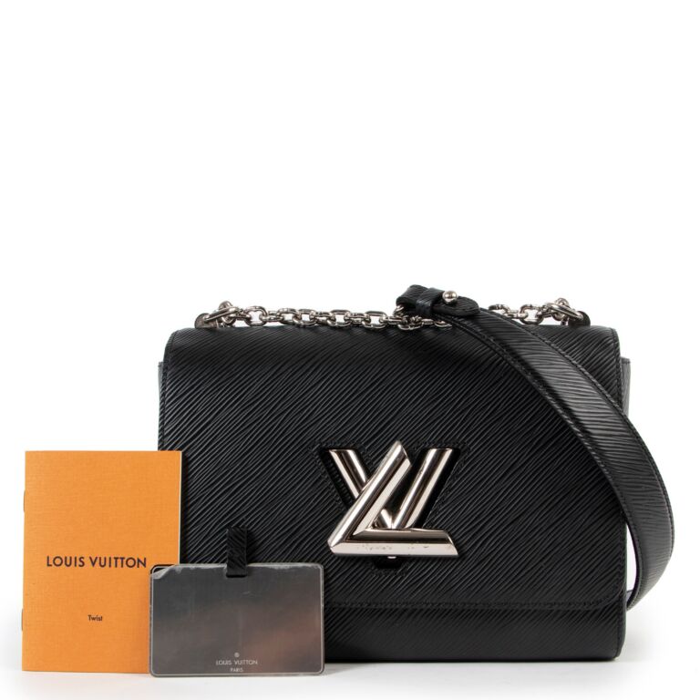 Louis Vuitton Black Epi Leather/Matte Black LV Twist MM Crossbody Bag