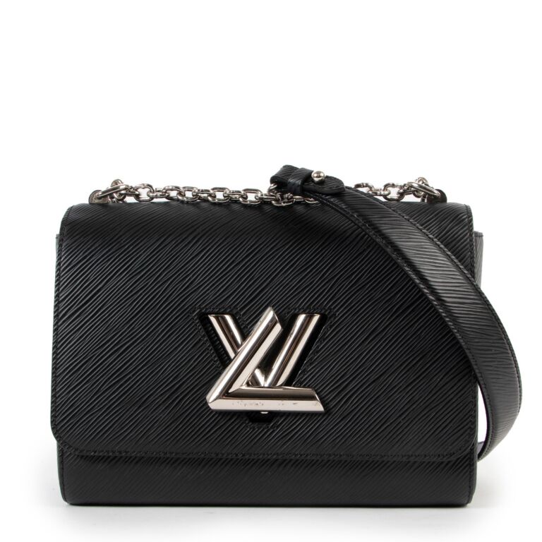 Louis Vuitton Black Epi Leather Noir Sac D'epaule with Pouch Twist Bucket  1L1118