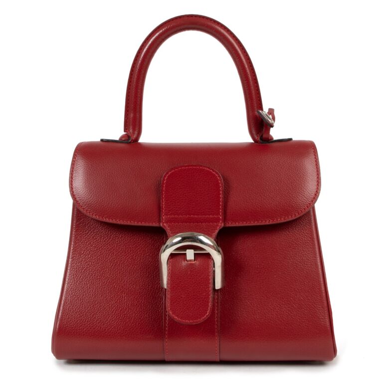 Delvaux Red Brillant PM Jumping Leather Handbag Labellov Buy and Sell ...