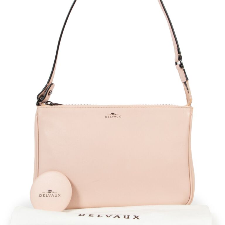 Tempête leather handbag Delvaux Pink in Leather - 35892391