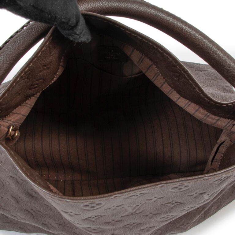 PRELOVED Louis Vuitton Artsy Brown Monogram Empreinte Leather MM