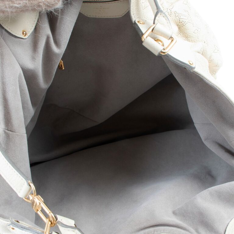 Louis Vuitton M95548 Gris XL Mahina Leather Hobo Shoulder Bag - The Attic  Place