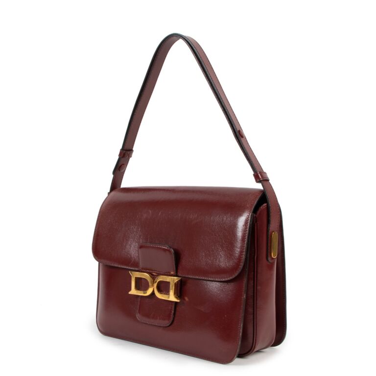 Charitybuzz: Delvaux Brillant GM Crispy Calf Burgundy Blush Handbag