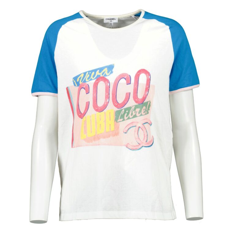 Chanel Cruise 2017 Viva Coco Cuba Libre Limited Edition T-shirt - Size ...