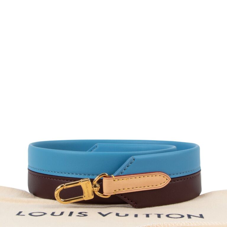 Louis Vuitton Monogram Clutch Blue in Calfskin Leather with Gold-tone - US