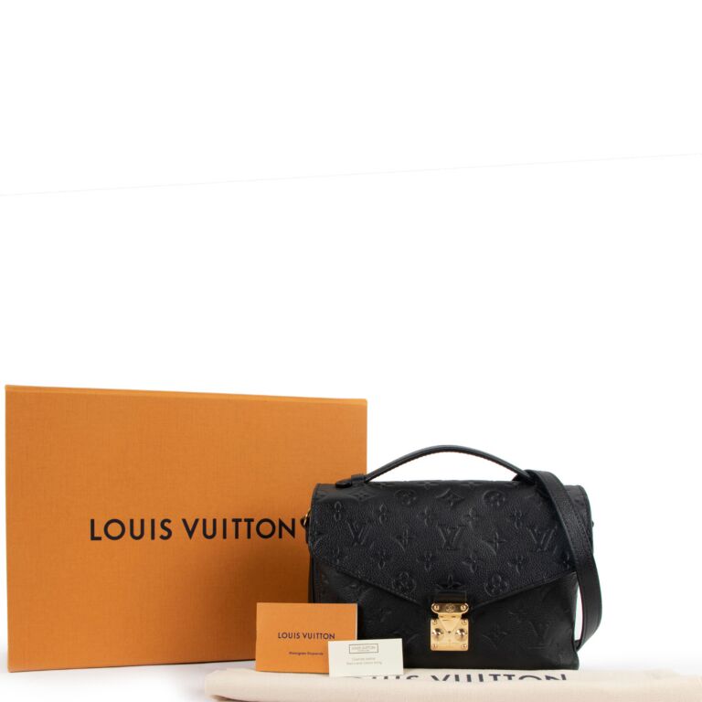 Louis Vuitton Black Monogram Empreinte Pochette Metis at Jill's Consignment