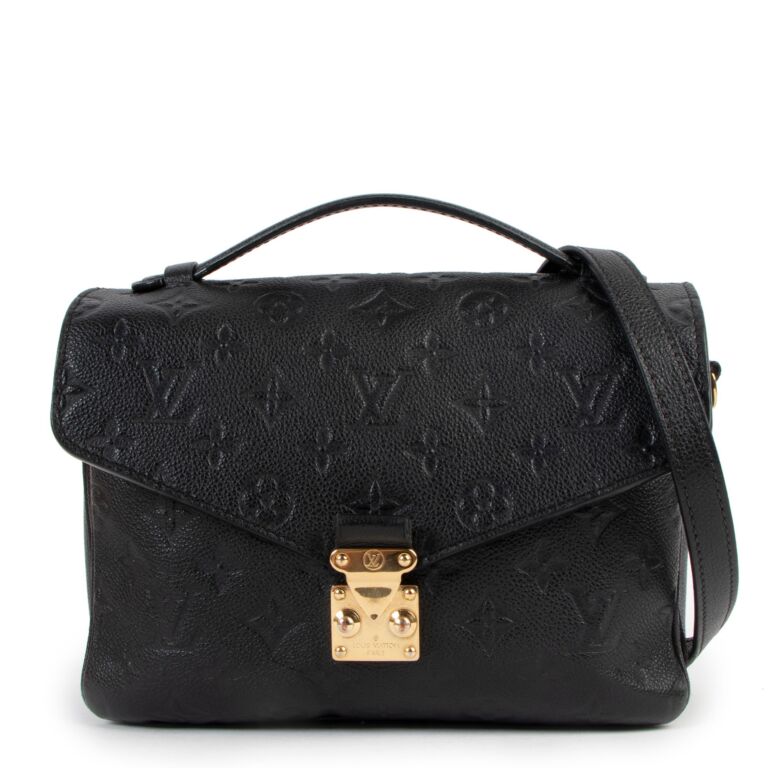 Louis Vuitton Black Monogram Empreinte Bagatelle Bag ○ Labellov