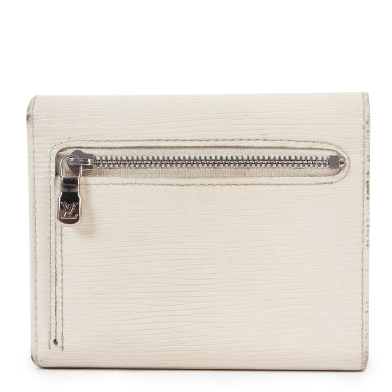Leather wallet Louis Vuitton White in Leather - 25253675