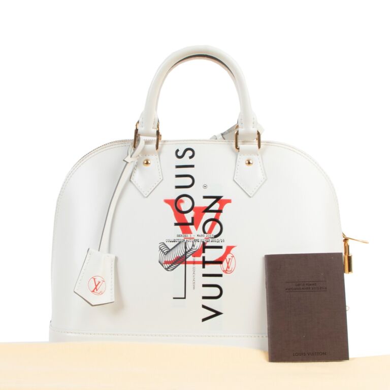 Louis Vuitton White Alma Top handle ○ Labellov ○ Buy and Sell