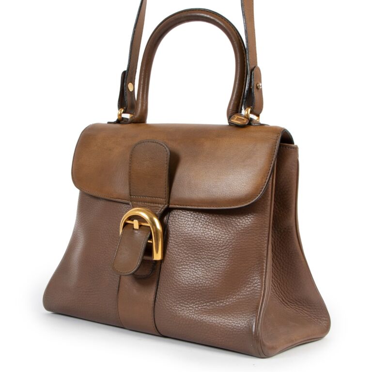Delvaux - Authenticated Brillant Handbag - Leather Brown Plain for Women, Very Good Condition