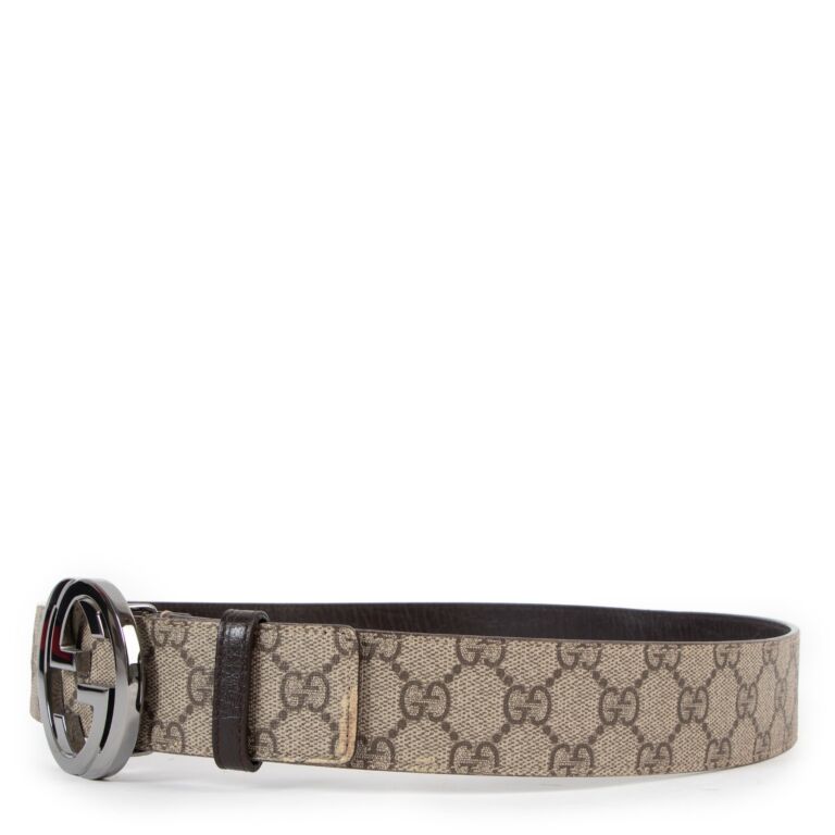 Gucci Reversible GG Supreme Canvas Belt