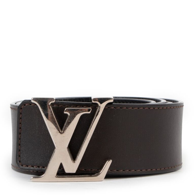 Louis Vuitton LV Initiales Double-sided Leather Belt In White
