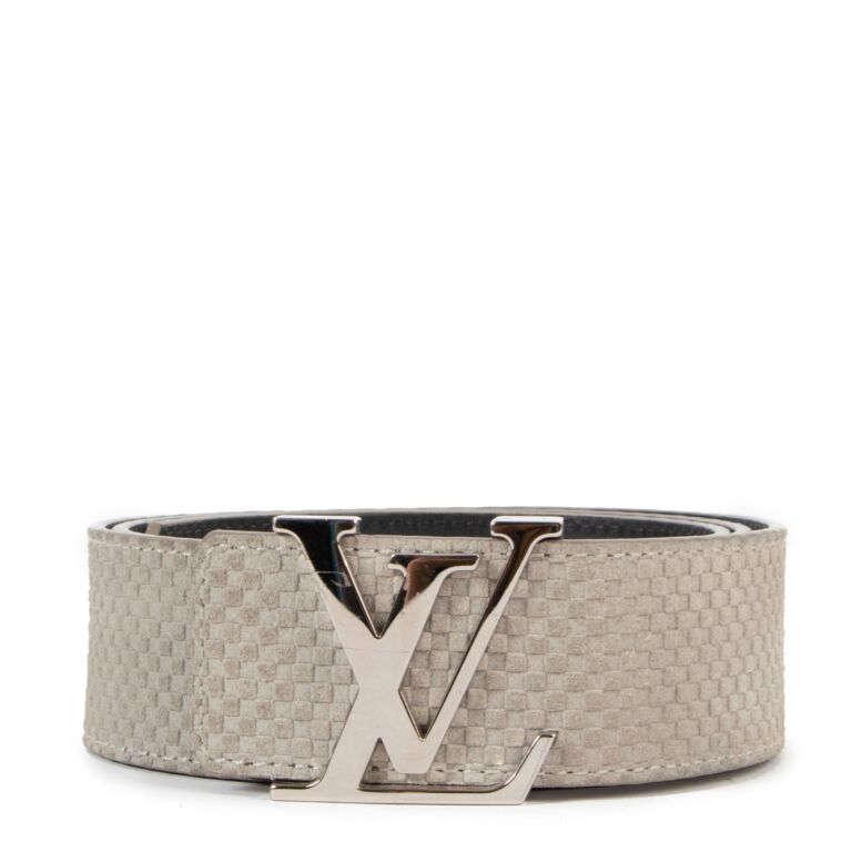 Leather belt Louis Vuitton Grey size 85 cm in Leather - 34790752