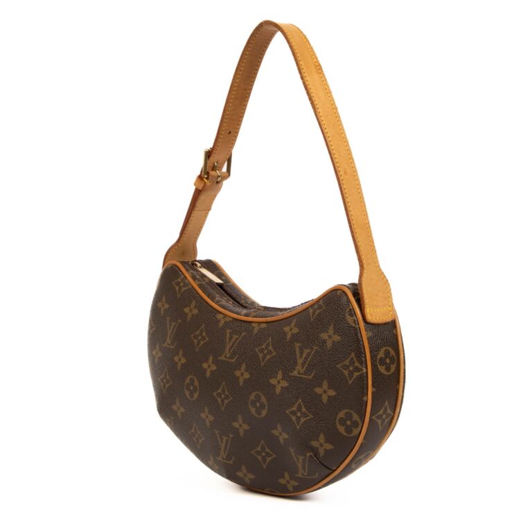 Brown Louis Vuitton Monogram Croissant MM Shoulder Bag, Louis Vuitton  pre-owned LockMe II handbag