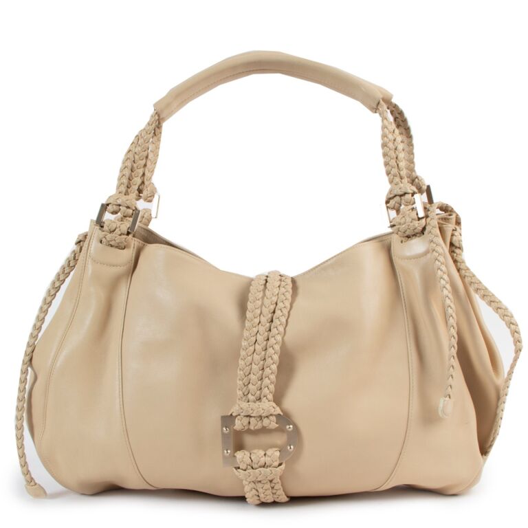 Delvaux Eugene GM Cream Leather Shoulder Bag Labellov Buy and Sell ...