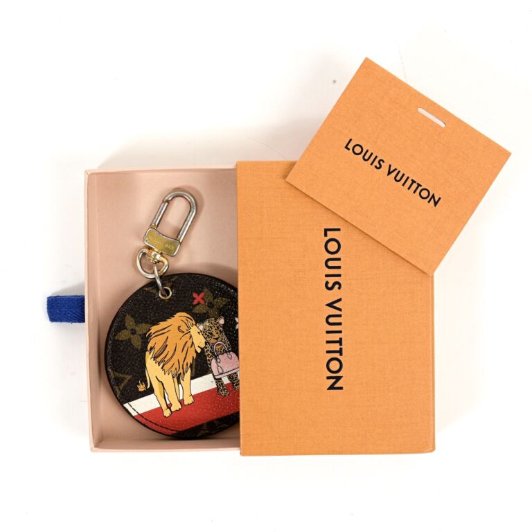 Louis Vuitton Monogram Xmas Animals Key Holder & Bag Charm