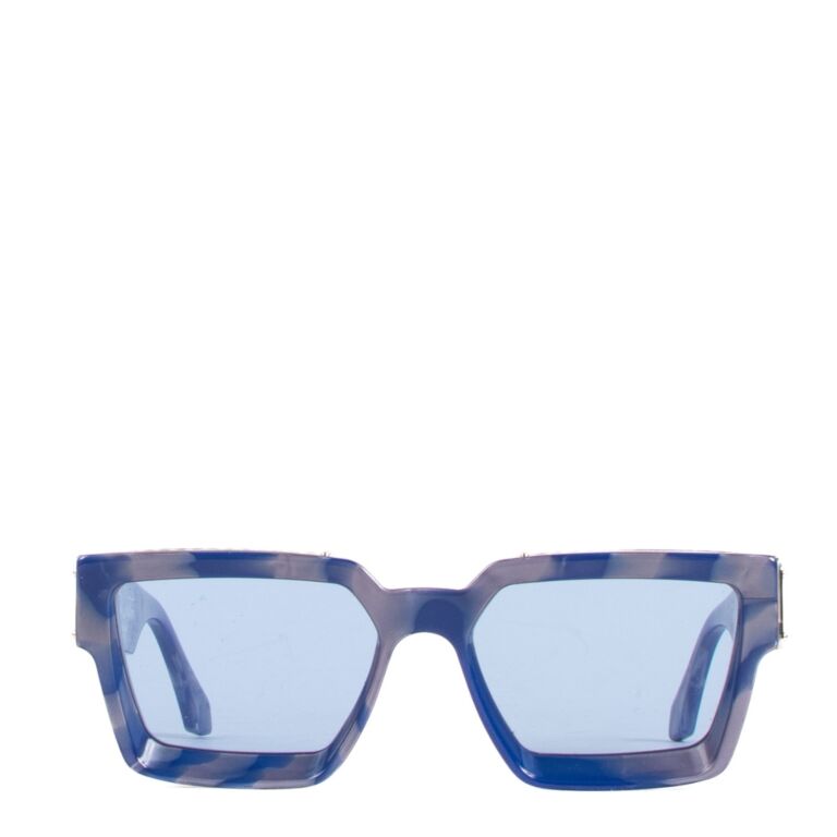 1.1 millionnaires sunglasses Louis Vuitton Blue in Plastic - 33376102