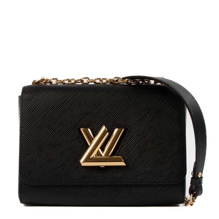 Louis Vuitton Twist MM Epi Grained Leather Black in Cowhide