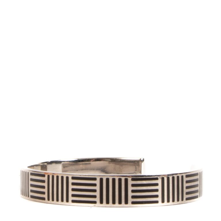silver louis vuitton cuff bracelet