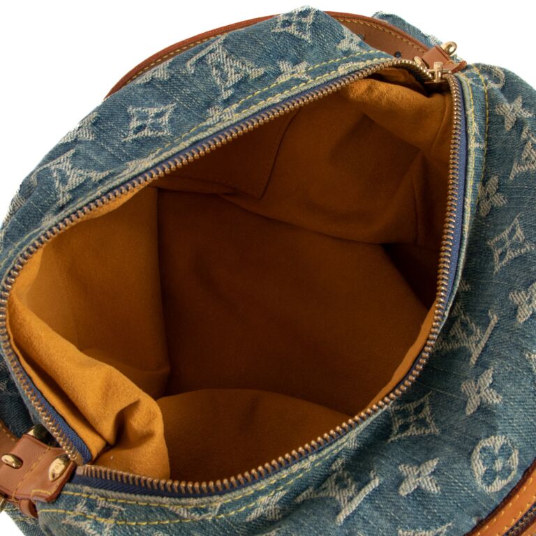 Louis Vuitton Blue Monogram Denim Baggy GM Bag ○ Labellov ○ Buy