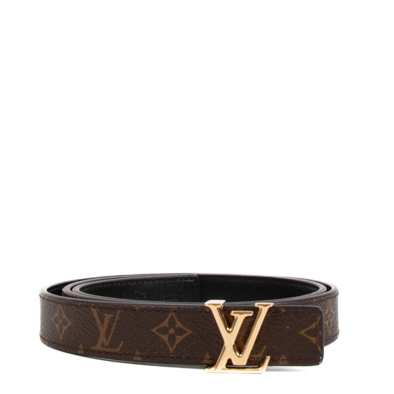 Authentic Louis Vuitton Reversible LV Iconic Buckle Belt Size 75
