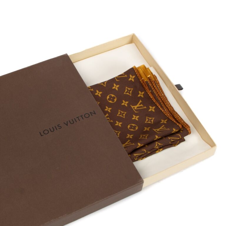 Louis Vuitton Ecru Silk Wool Monogram Scarf ○ Labellov ○ Buy and