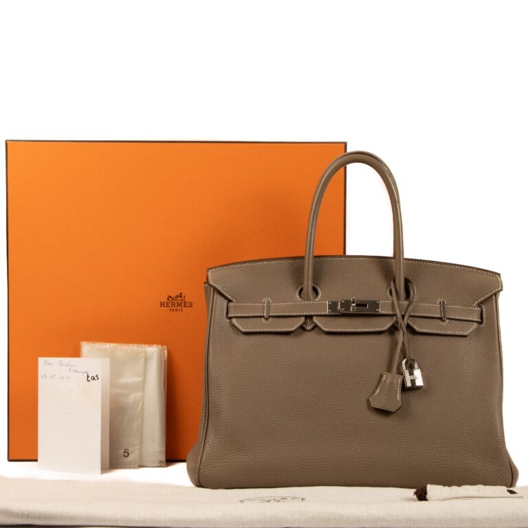 Hermès Birkin 35 Etoupe Togo ○ Labellov ○ Buy and Sell Authentic