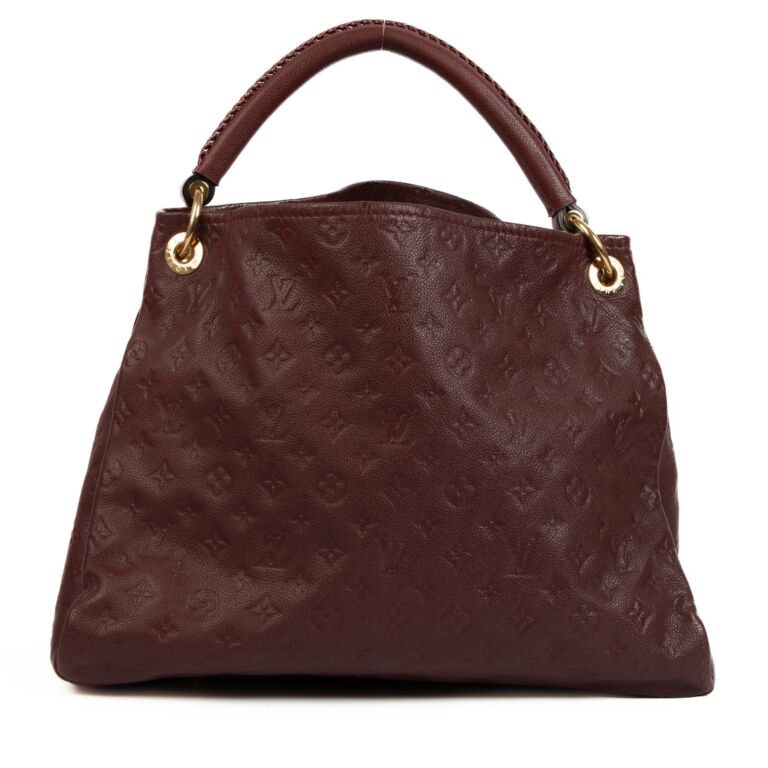 Louis Vuitton Burgundy Monogram Empreinte Artsy MM Shoulder Bag ○ Labellov  ○ Buy and Sell Authentic Luxury