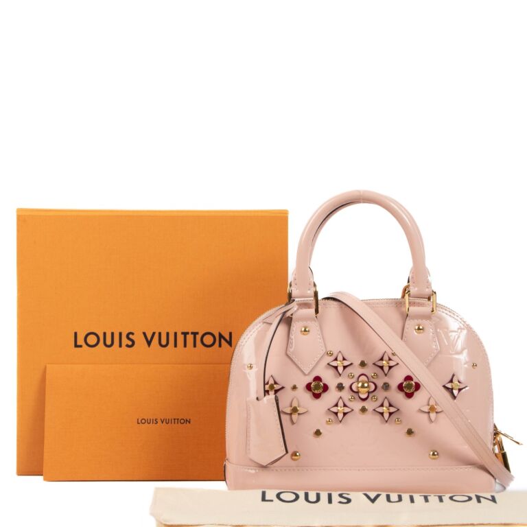Louis Vuitton Monogram Vernis Alma BB Hand Bag Rose Ballerine - OneLuxury