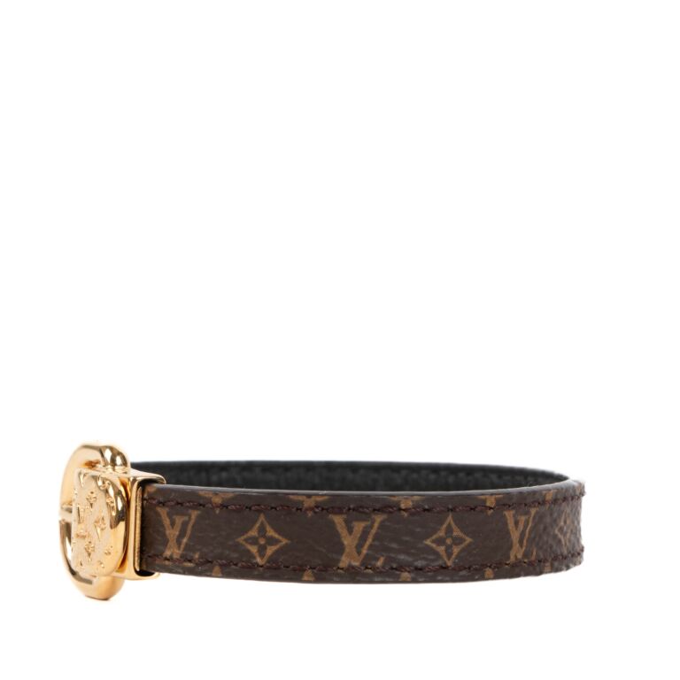 Louis Vuitton Fasten Your LV Bracelet Monogram Canvas and Metal Brown  1927111