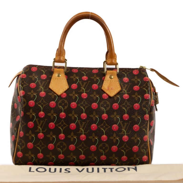 Louis Vuitton Limited Edition Takashi Murakami Cerises Speedy 25 Handbag,  2005.
