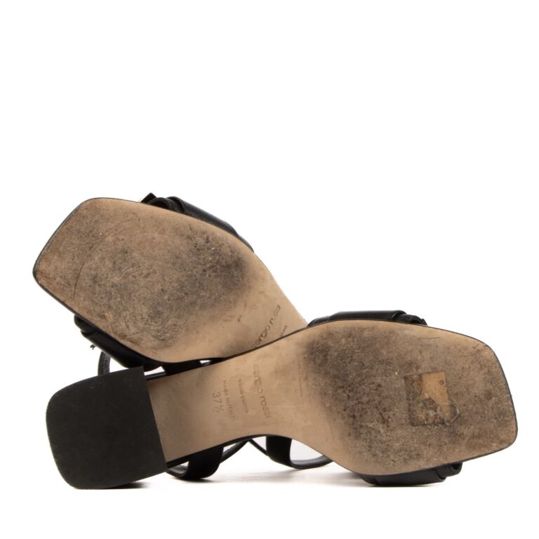 Sergio Rossi Black Sandals - size 37 1/2 ○ Labellov ○ Buy and 